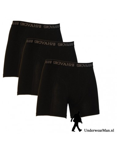 Giovanni boxershorts 3 stuks Zwart heren ondergoed