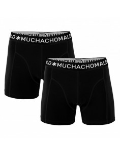 MuchachoMalo Black Solid Duopak Heren Boxershort