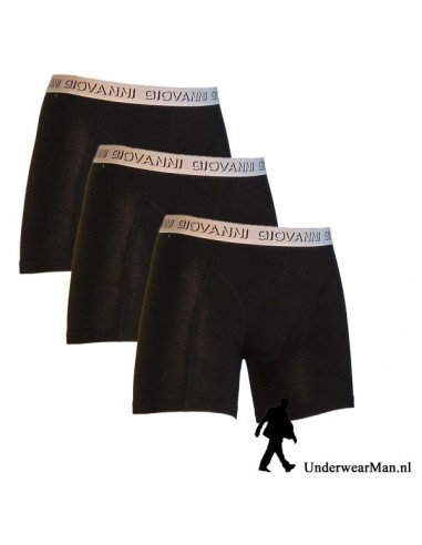 Giovanni boxershorts 3 stuks zwart-wit heren ondergoed