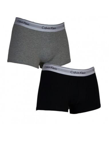 Calvin Klein Ondergoed Modern Cotton Stretch Trunk Grey Black 2Pack