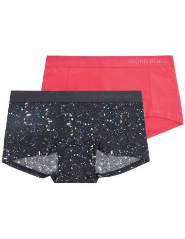 Bjorn Borg Dames Mini Shorts 2Pack Mineral Black
