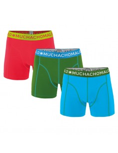 MuchachoMalo Solid 182 Lila Black Red 3Pack Heren Boxershorts