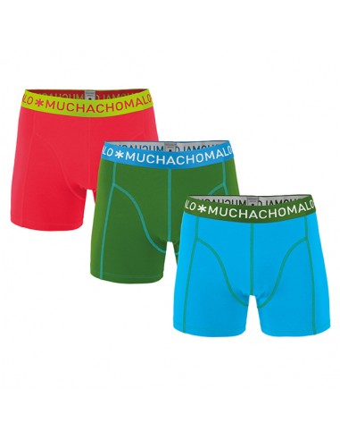 MuchachoMalo Solid 182 Lila Black Red 3Pack Heren Boxershorts