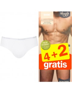 Sloggi Men Basic Midi wit 4+2 Gratis 2