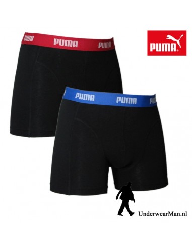 Puma Boxershort Duopak Rood Blauw
