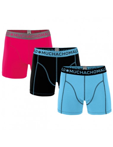 MuchachoMalo Red Blue Solid 183 3Pack Jongens Boxershorts
