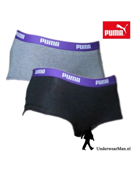 Puma Mini Short Black Grey 2Pack