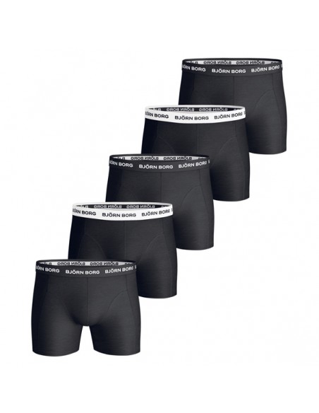 Björn Borg Boxershorts 5Pack Solids Black