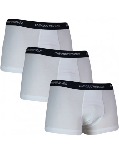 Emporio Armani Trunk Stretch Cotton 3Pack White