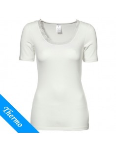Ten Cate Thermo Dames Lace T-Shirt Wit
