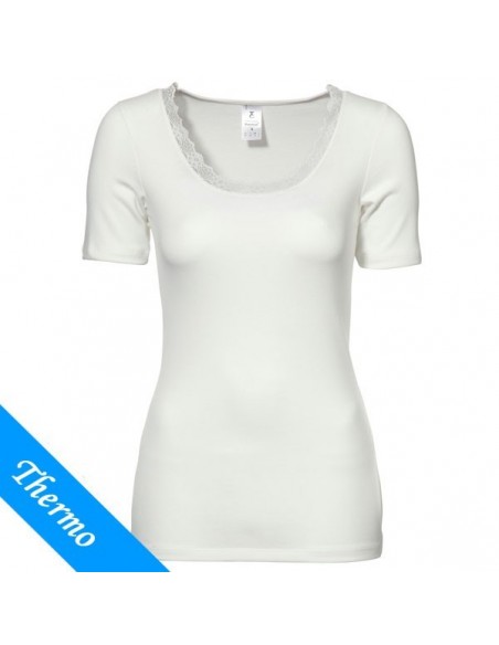Ten Cate Thermo Dames Lace T-Shirt Wit