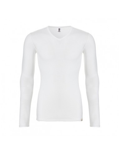 Ten Cate Heren Thermo V-Shirt Longsleeve Sneeuw Wit