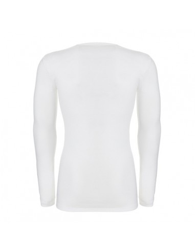 Ten Cate Heren Thermo V-Shirt Longsleeve Sneeuw Wit