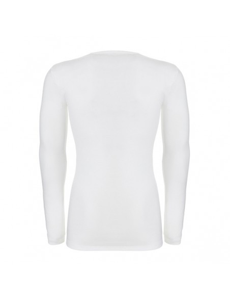 Ten Cate Heren Thermo V-Shirt Longsleeve Sneeuw Wit