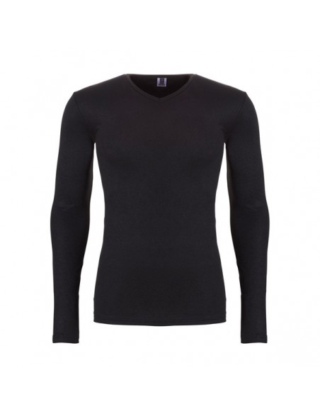 Ten Cate Heren Thermo V-Shirt Longsleeve Zwart