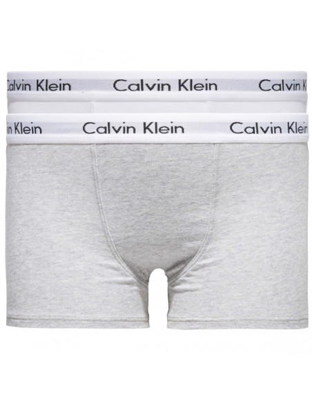 Calvin Klein Modern Cotton Grijs-Wit 2Pack Boxershorts Jongens Ondergoed