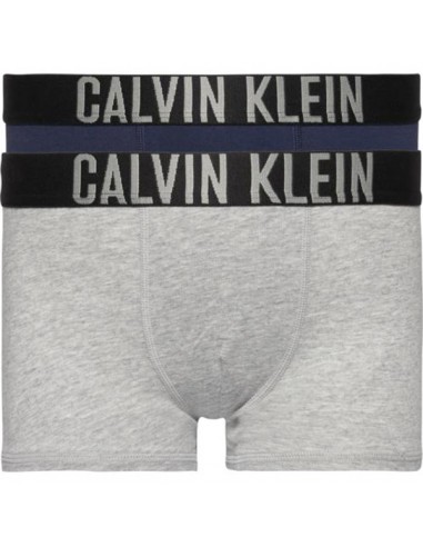 Calvin Klein Intense Power Donkerblauw-Grijs 2Pack Boxershorts Jongens Ondergoed