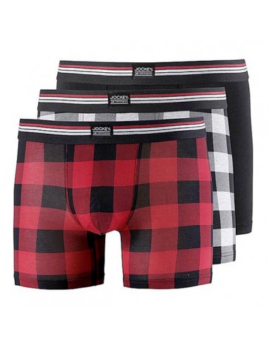 Jockey Boxershorts 3 pack Hawaiian Red long boxershorts