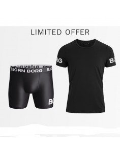 Björn Borg Performance Sport Pack Microfiber Borg T-Shirt met gratis Boxershort Polyamide 2