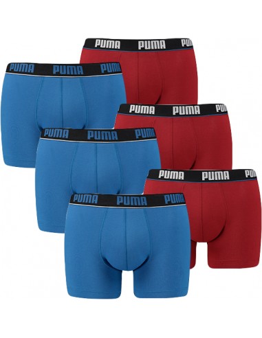 Puma Boxershort 6 pack Blue red