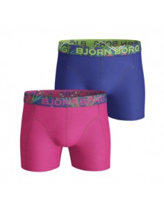 Björn Borg Boxershorts 2Pack NAITO SOLID COTTON STRETCH SHORTS Fuchsia Purple