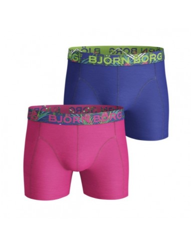 Björn Borg Boxershorts 2Pack NAITO SOLID COTTON STRETCH SHORTS Fuchsia Purple