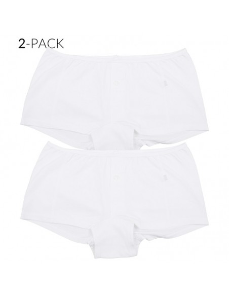 Claesens Dames Boxershorts 2Pack Wit 