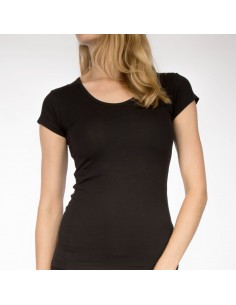 Claesens Dames T-Shirt zwart Ronde-Hals 2