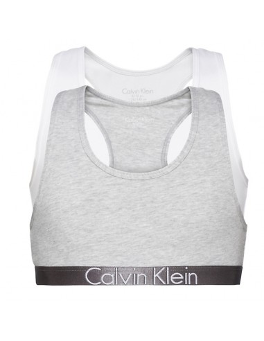Calvin Klein  Customized Stretch Bralette 2Pack Grey White