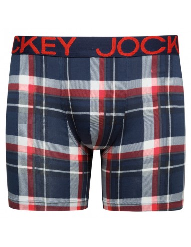 Jockey Boxershorts Cotton Stretch Boxer Trunk 3Pack Dark Iris Red Blue