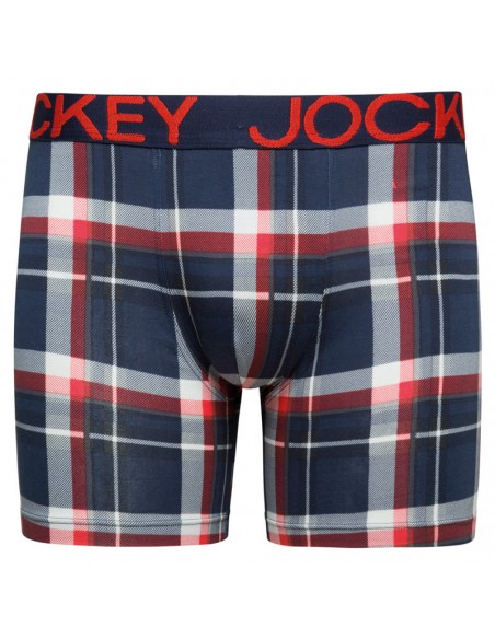 Jockey Boxershorts Cotton Stretch Boxer Trunk 3Pack Dark Iris Red Blue