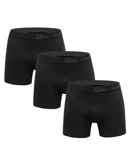 Gino Santi Super Aanbieding Strakke boxer 3 pak 2+1 Gratis Zwart