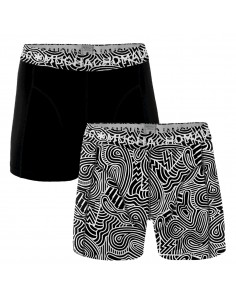 MuchachoMalo Black and White 2Pack Heren Boxershorts variant 1