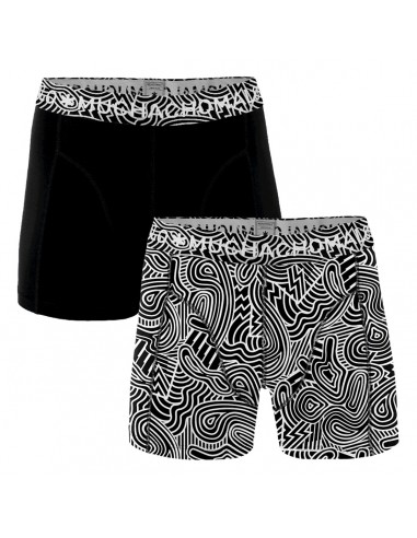 MuchachoMalo Black and White 2Pack Heren Boxershorts variant 1