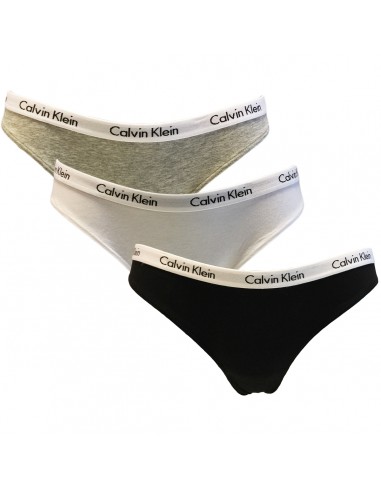 Calvin Klein Basic Cotton Bikini Zwart Grijs wit 3pack