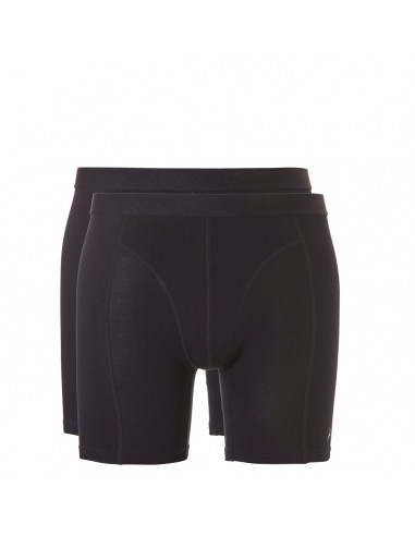 Ten Cate ondergoed Men Bamboo Long Boxershort 2Pack Zwart