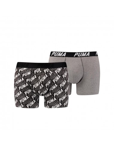 Puma Boxershort 2 pack Infinity Logo Black White