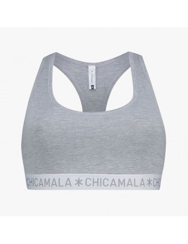 MuchachoMalo BASIC Racerback Top Grijs Dames Ondergoed