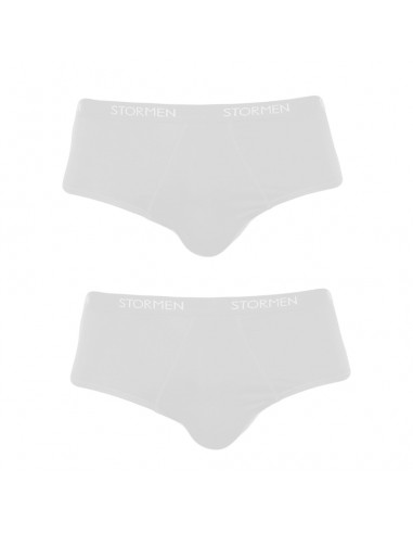 STORMEN Bamboe Midi Brief White 2Pack