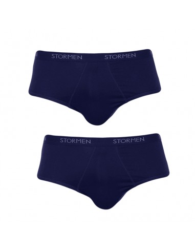 STORMEN Bamboe Midi Brief Blue 2Pack