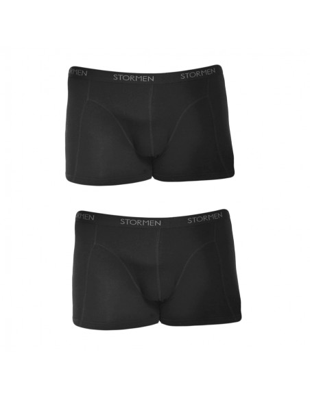 STORMEN Bamboe Boxershort Black 2Pack