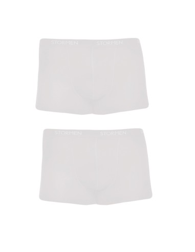 STORMEN Bamboe Trunk Boxershort White 2Pack