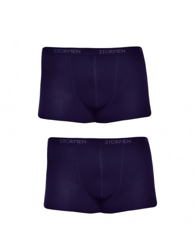 STORMEN Bamboe Trunk Boxershort Navy 2Pack