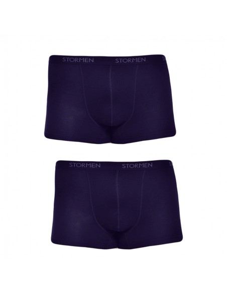 STORMEN Bamboe Trunk Boxershort Navy 2Pack