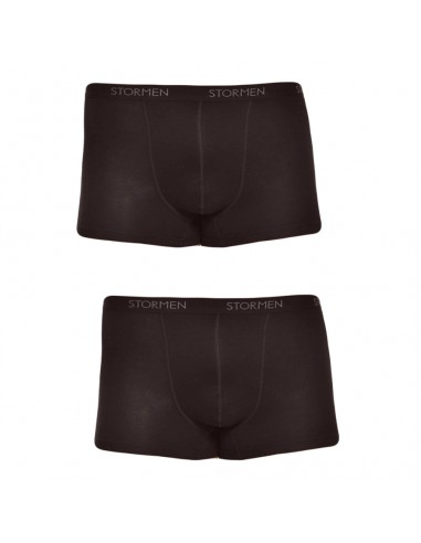 STORMEN Bamboe Trunk Boxershort Black 2Pack