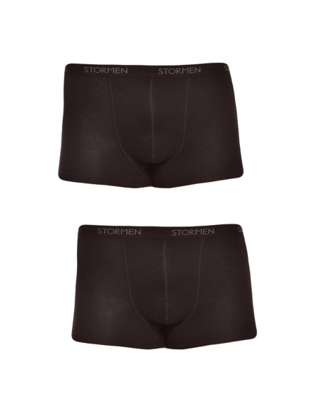 STORMEN Bamboe Trunk Boxershort Black 2Pack