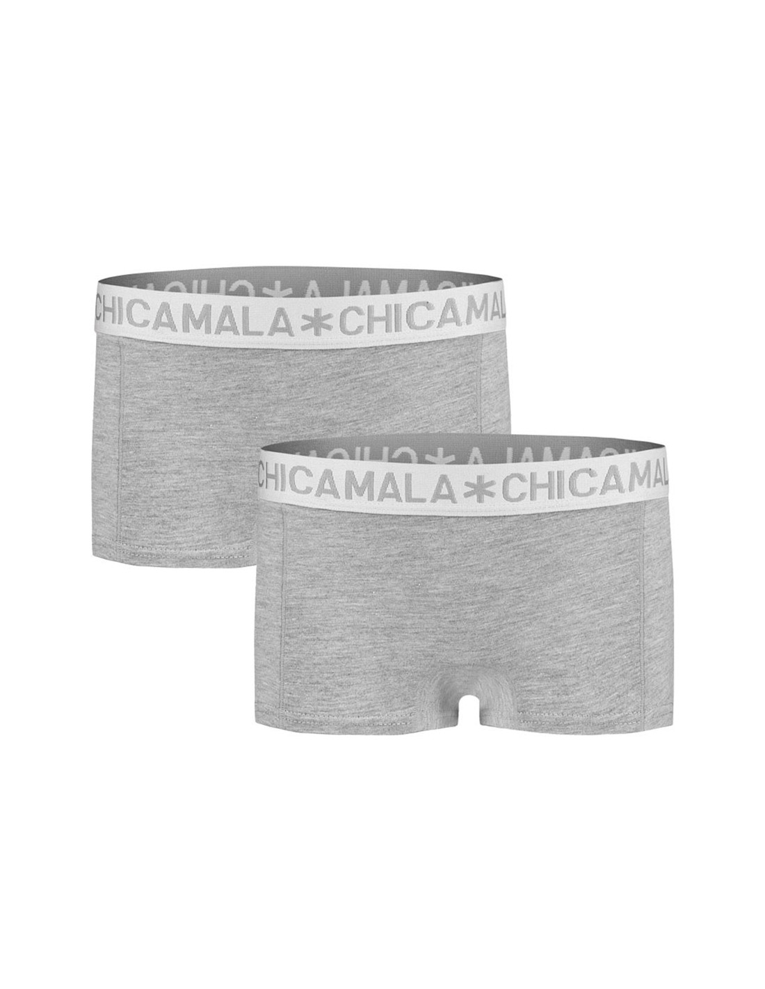 Wolk waarde heb vertrouwen ChicaMala BASIC Short Grijs 2Pack Meisjes Ondergoed