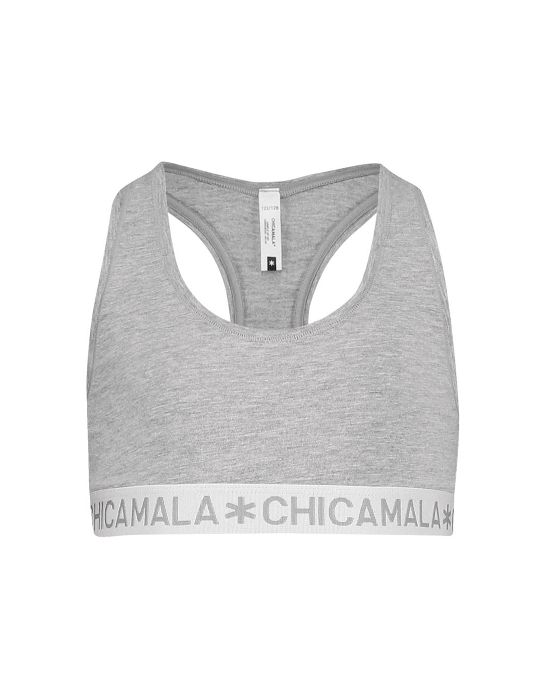 je bent volwassene Pessimistisch ChicaMala BASIC Racerback Top Grijs Meisjes Ondergoed