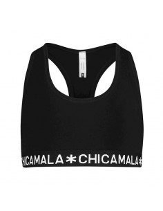MuchachoMalo BASIC Racerback Top Zwart Dames Ondergoed