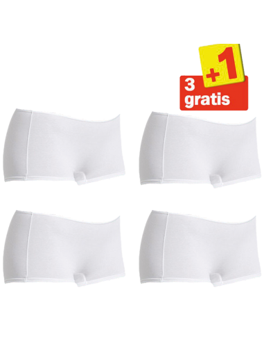 Sloggi Feel Sensational Short 02 4 pack Wit 3+1 Gratis